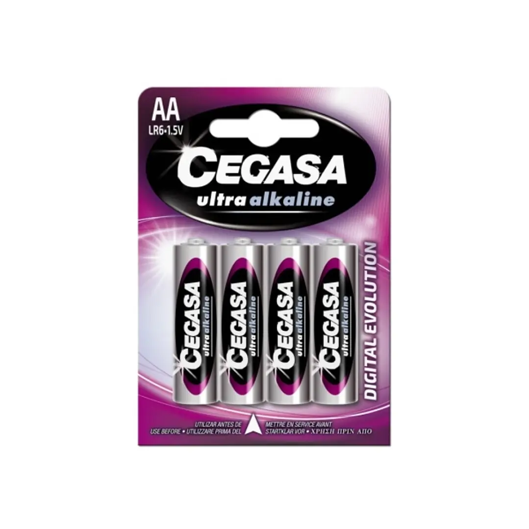 Cegasa Ultra Alcaline Pack de 4 Pilas LR06 AA - Alta Tecnologia - Mas Capacidad, Potencia y Rendimiento 1