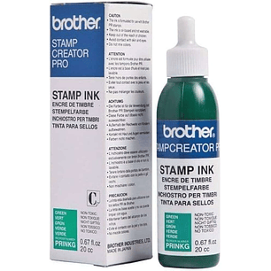 Brother Bote de Tinta Verde para Maquina de Sellos SC2000 20cc