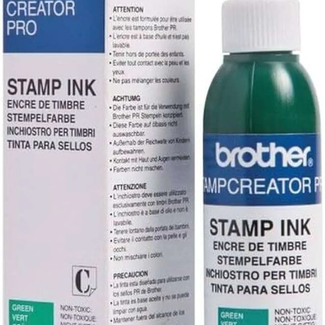 Brother Bote de Tinta Verde para Maquina de Sellos SC2000 20cc 1