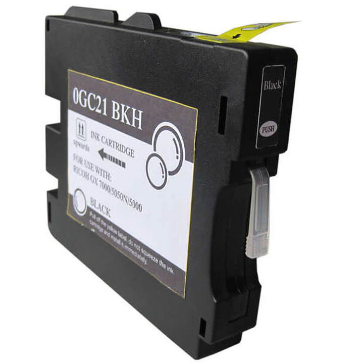 Ricoh GC21K Negro Cartucho de Tinta Pigmentada Generico - Reemplaza 405532/405536 1