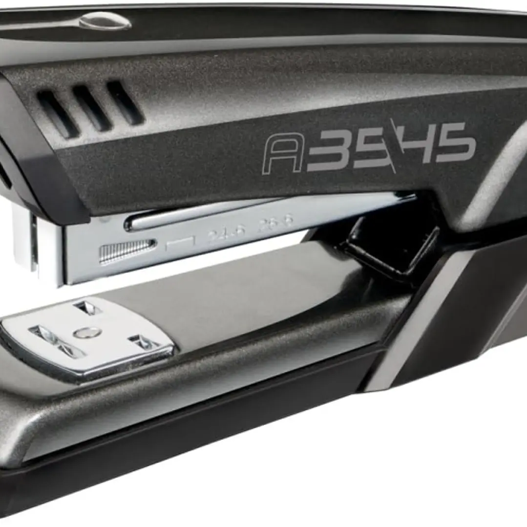 Maped Half Strip A-3545 Grapadora Metalica de Sobremesa - Hasta 25 Hojas a la Vez - Admite Grapas 24/6 y 26/6 - Grapado Abierto y Cerrado - Color Negr 1