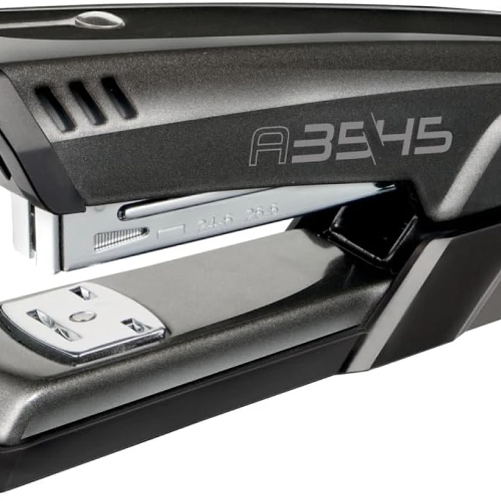 Maped Half Strip A-3545 Grapadora Metalica de Sobremesa - Hasta 25 Hojas a la Vez - Admite Grapas 24/6 y 26/6 - Grapado Abierto y Cerrado - Color Negr 1