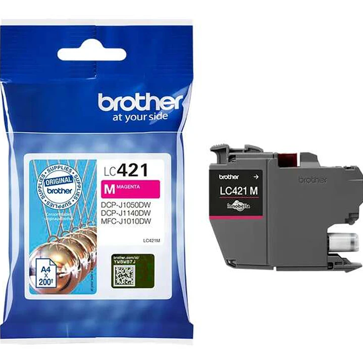 Brother LC421 Magenta Cartucho de Tinta Original - LC421M 1