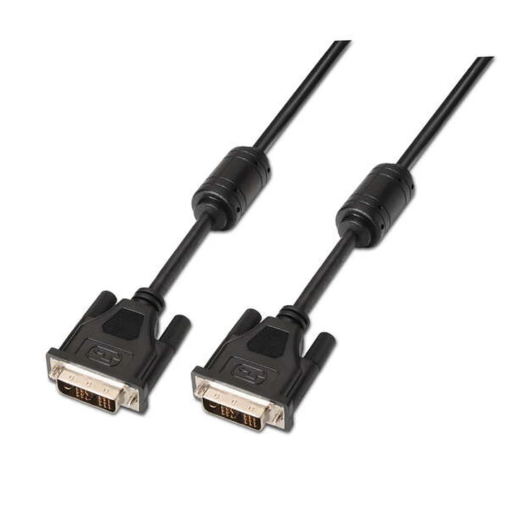 Aisens Cable DVI Single Link 18+1 con Ferrita - DVI-D Macho a DVI-D Macho - 1.8m - (1920x1200) - Color Negro 1