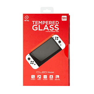 FR-TEC Cristal Templado Switch Oled - Protector de Pantalla Transparente - Anti-Arañazos y Anti-Roturas - Sensible al Tacto - Modelo Oled - Color Tran