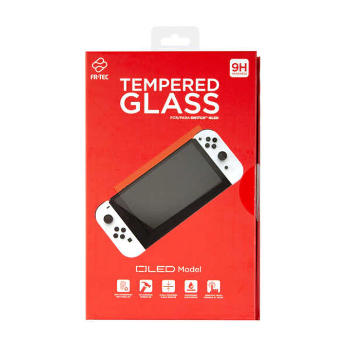FR-TEC Cristal Templado Switch Oled - Protector de Pantalla Transparente - Anti-Arañazos y Anti-Roturas - Sensible al Tacto - Modelo Oled - Color Tran 1