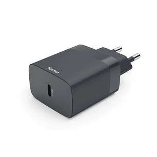 Hama Cargador de Pared - Potencia 30W - USB-C - Power Delivery - Color Gris