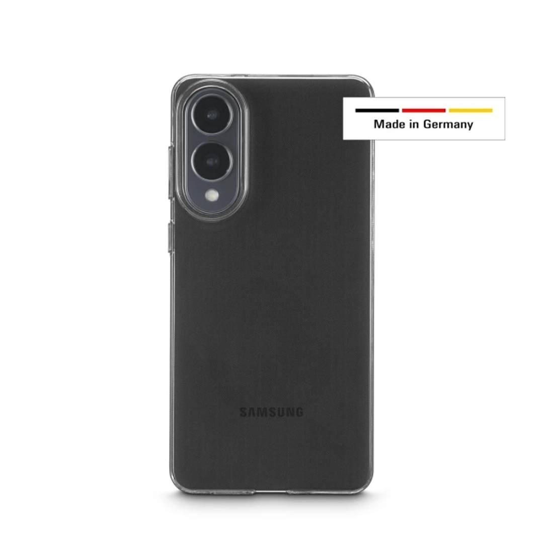 Hama Always Clear Funda para Samsung Galaxy S25 Edge - Antideslizante - Especial Antiamarilleo - Poliuretano Termoplastico - Bordes Elevados - Color T 1