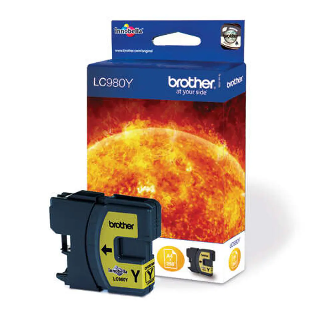Brother LC980 Amarillo Cartucho de Tinta Original - LC980Y 1