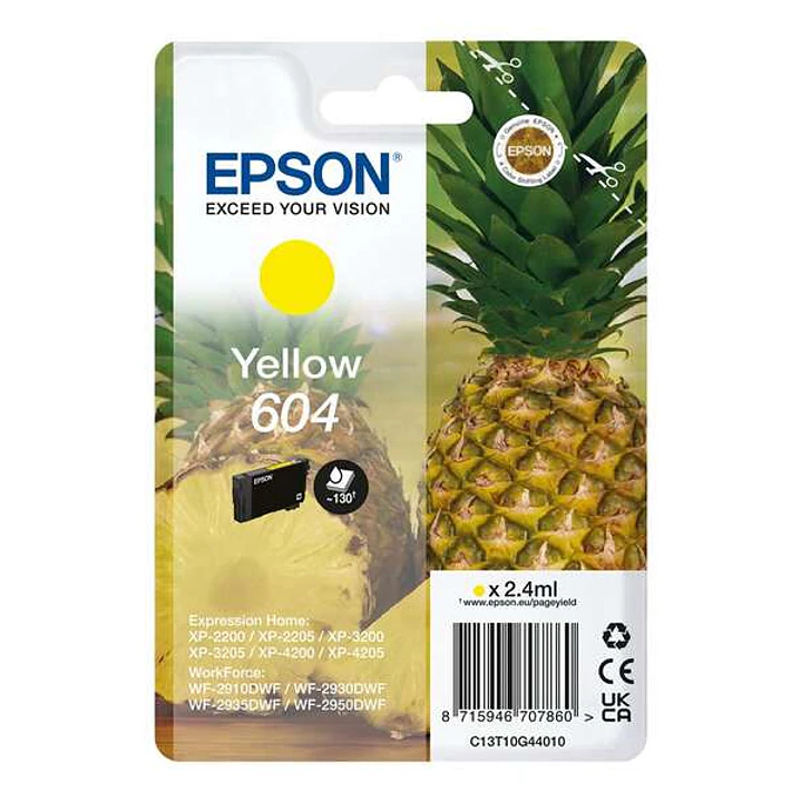 Epson 604 Amarillo Cartucho de Tinta Original - C13T10G44010 1
