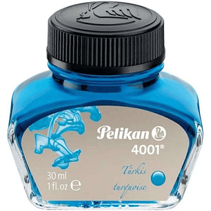 Pelikan Tinta 4001 No.78 - Frasco 30 ml - Asegura el Perfecto Funcionamiento de la Estilografica - Color Turquesa