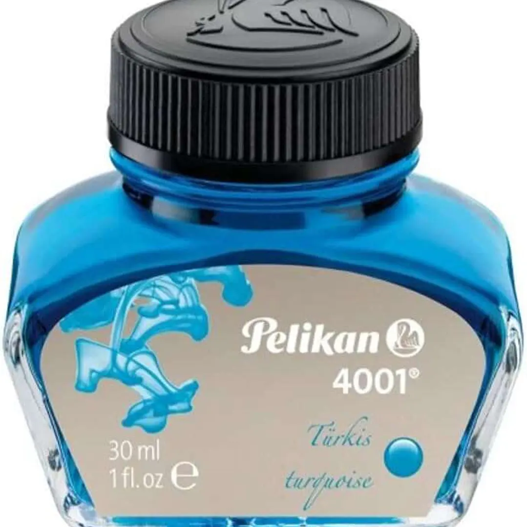 Pelikan Tinta 4001 No.78 - Frasco 30 ml - Asegura el Perfecto Funcionamiento de la Estilografica - Color Turquesa 1