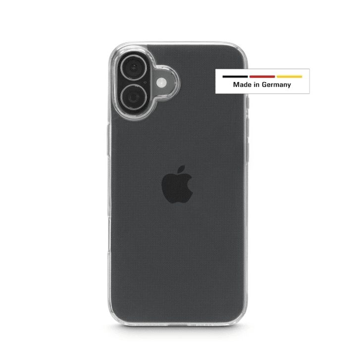 Hama Always Clear Funda para iPhone 17 - Antideslizante - Poliuretano Termoplastico - Bordes Elevados - Color Transparente 1