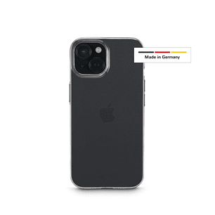 Hama Always Clear Funda para iPhone 15 - Antideslizante - Especial Antiamarilleo - Poliuretano Termoplastico - Bordes Elevados - Color Transparente
