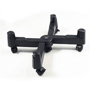 Ewent EW1292 Soporte Movil para CPU - Evita la Electricidad Estatica y las Marcas - Ajustable hasta 25 cm - Hasta 25 kg - Negro