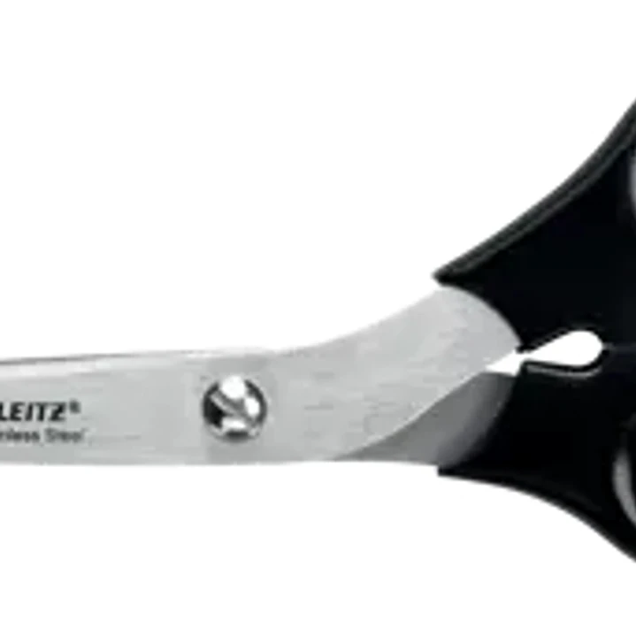 Leitz Tijeras de Acero Inoxidable 20cm - Agarre Ergonomico - Color Negro 1