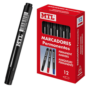 Dohe Marcadores Permanentes - Punta Conica de 2mm - Tinta Resistente al Agua y Secado Rapido - Cuerpo de Plastico - Clip en la Capucha - Ideal para Ro