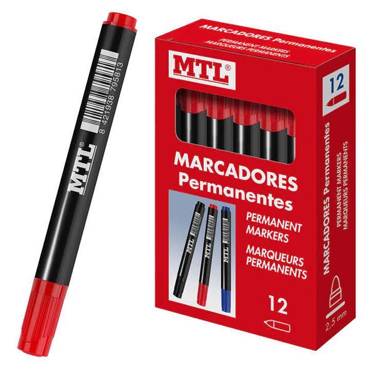 Dohe Marcadores Permanentes - Punta Conica de 2mm - Resistente al Agua y Secado Rapido - Ideal para Rotular en Cualquier Superficie 1