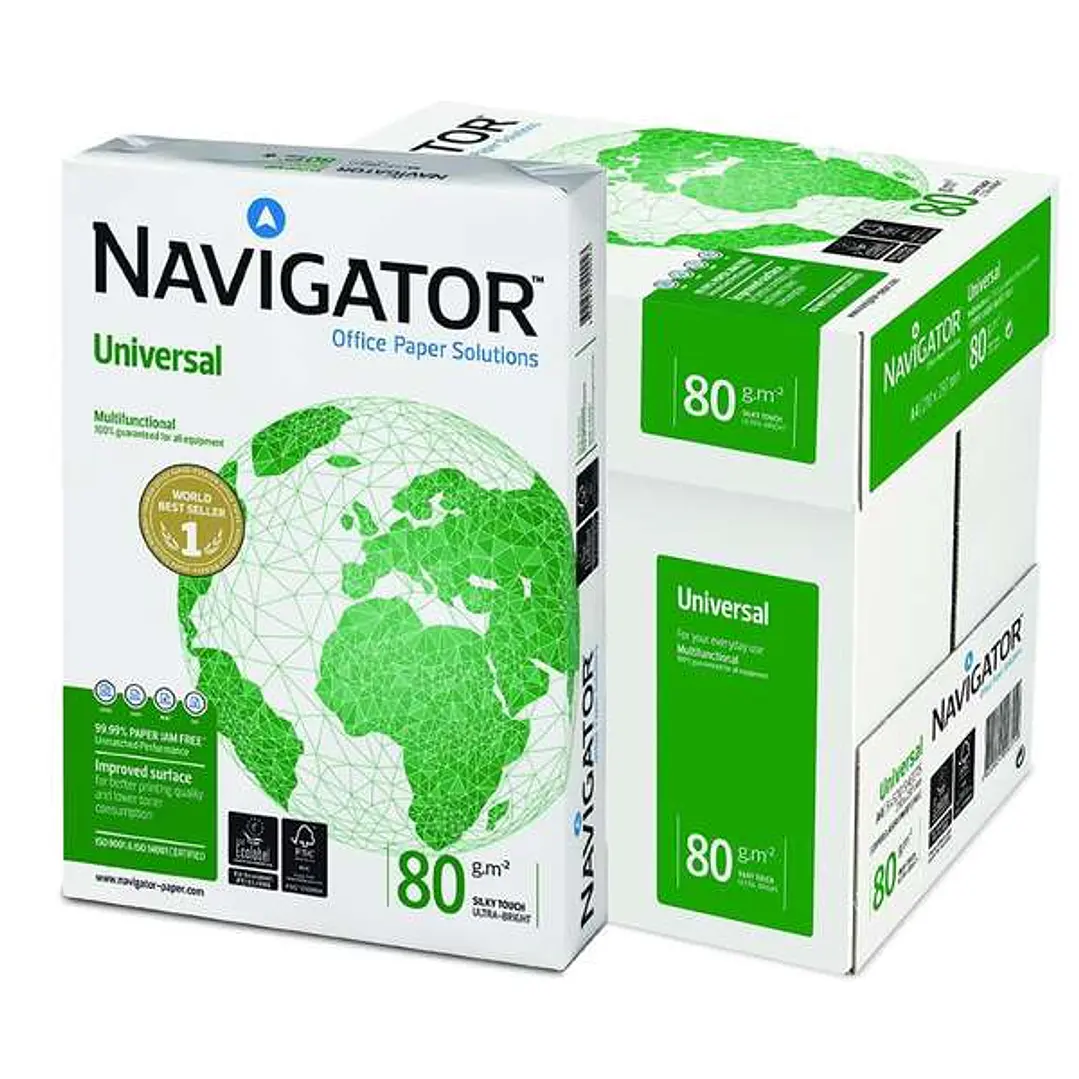 Navigator Papel A4 80gr. 210x297mm (500 Hojas) Blanco 1