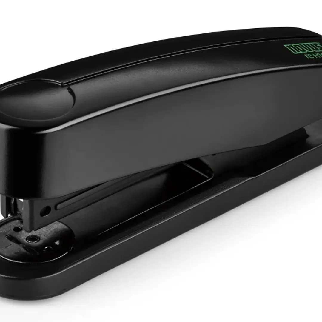 Novus B2 re+new Grapadora de Sobremesa - Fabricada con Plastico Reciclado - Hasta 25 Hojas - Grapado Abierto, Cerrado y Clavado - Incluye 200 Grapas - 1