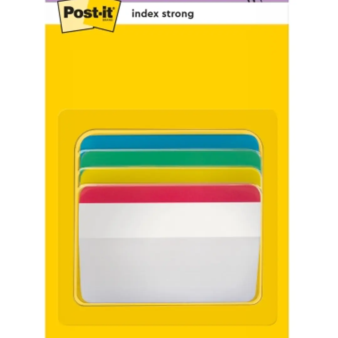 Post-It Index Dispensador con 24 Marcadores Reposicionables - Forma Rectangular - Colores Surtidos 1