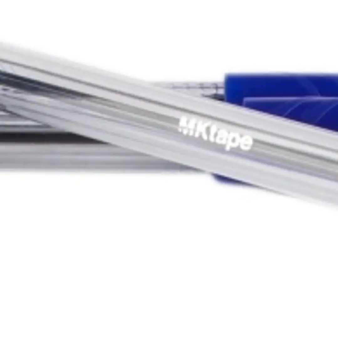 MKtape Pack de 36 Boligrafos Triangulares de Bola - Punta Redonda de 1.0mm - Escritura Suave - Color Azul 1