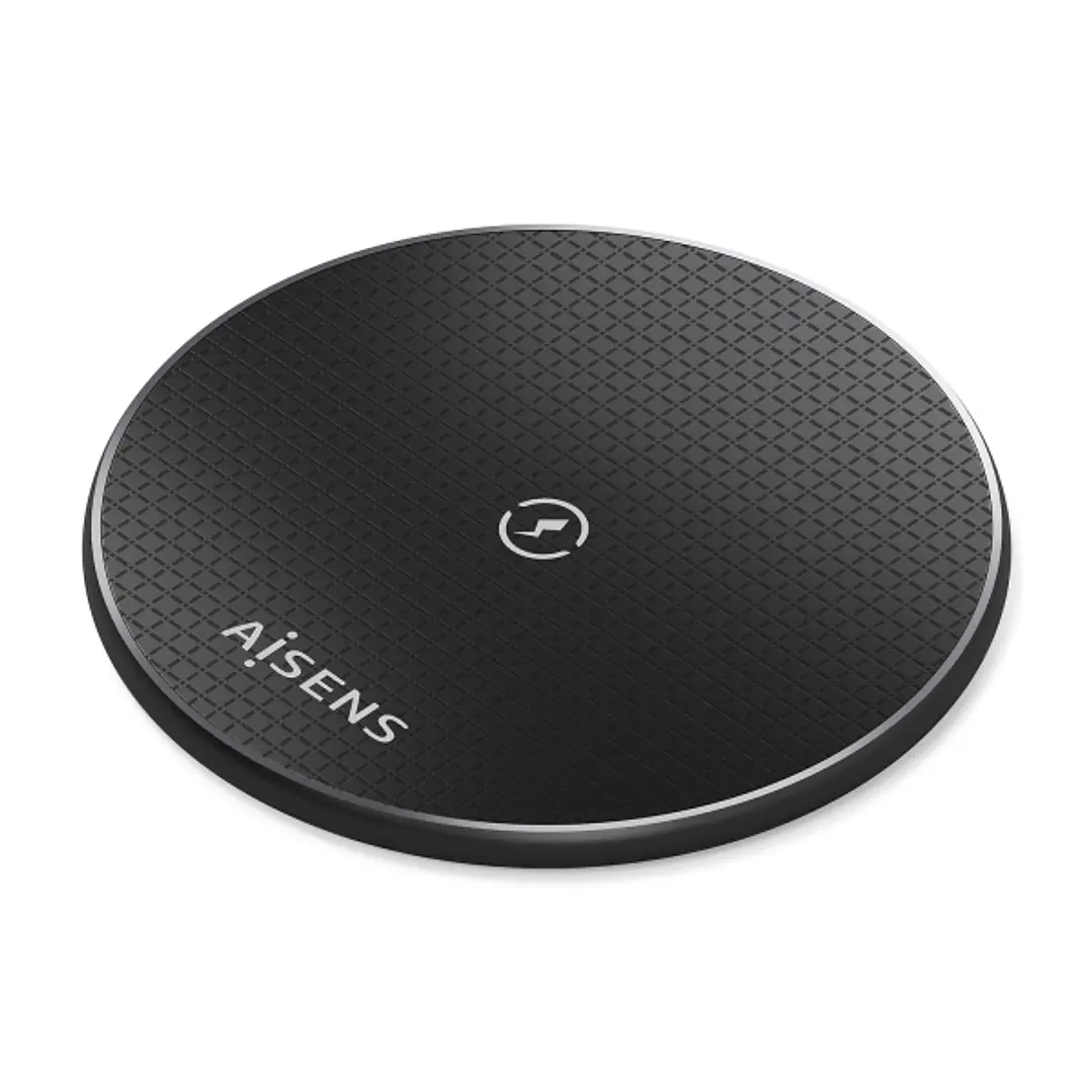 Aisens Cargador Inalambrico 15W - USB-C - Protocolo Qi - Proteccion Contra Sobretension, Sobretemperatura y sobrecorriente - Color Negro 1