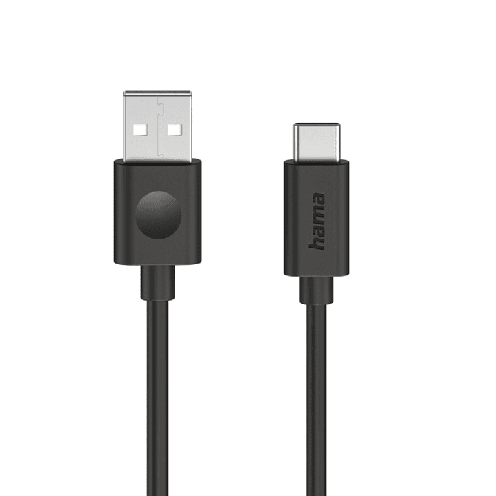 Hama Cable USB - USB-A Macho - USB-C Macho - Longitud 1.2m - Velocidad hasta 480Mbps - Color Negro 1