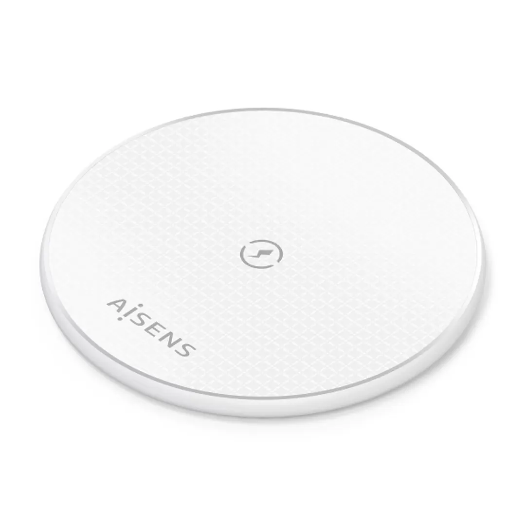 Aisens Cargador Inalambrico 15W - USB-C - Protocolo Qi - Proteccion Contra Sobretension, Sobretemperatura y sobrecorriente - Color Blanco 1