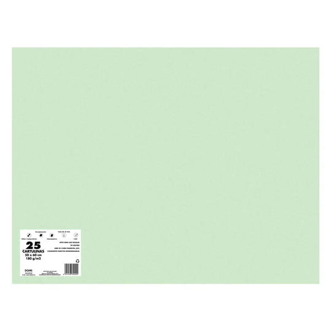 Dohe Cartulinas de Colores de 180 G/M2 - 50x65cm - PH Neutro - Libres de Cloro Elemental - Colorantes Biodegradables 1