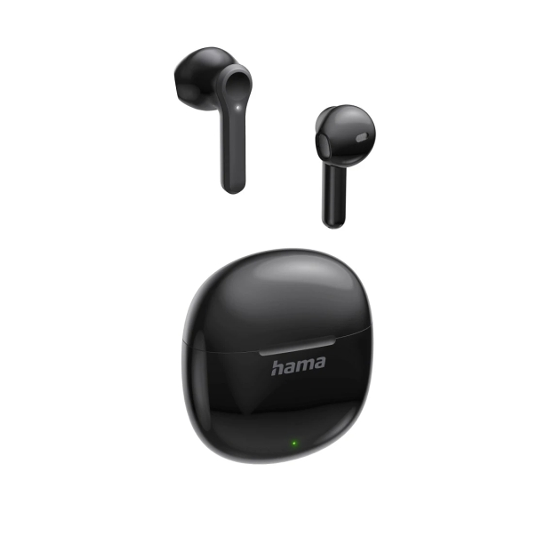 Hama Action One Auriculares con Microfono Omnidireccional - Bluetooth - Rango 10m - Asistente de Voz - Carga por USB-C - Color Negro 1