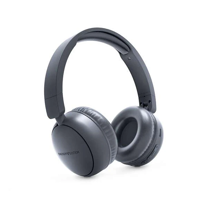Energy Sistem Auriculares Bluetooth con Radio FM - Plastico 100% Reciclado - Reproductor MP3 y MicroSD Player - Tecnologia Bluetooth - Color Gris 1