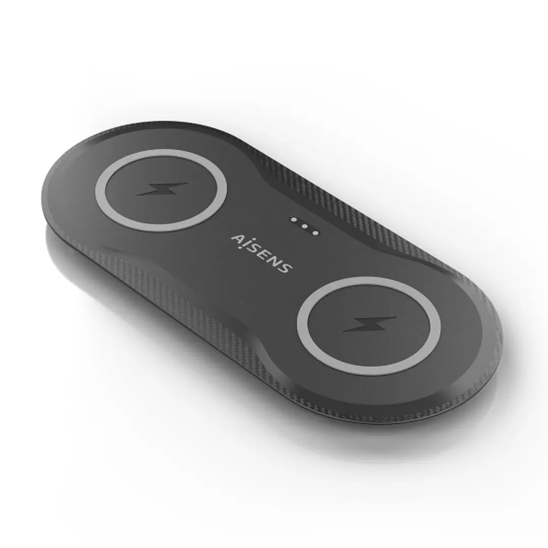 Aisens Cargador Inalambrico 15W - USB-C - Protocolo Qi - Moviles y Auriculares - Proteccion Contra Sobretension, Sobretemperatura y sobrecorriente - C 1