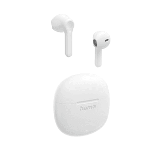 Hama Action One Auriculares con Microfono Omnidireccional - Bluetooth - Rango 10m - Asistente de Voz - Carga por USB-C - Color Blanco