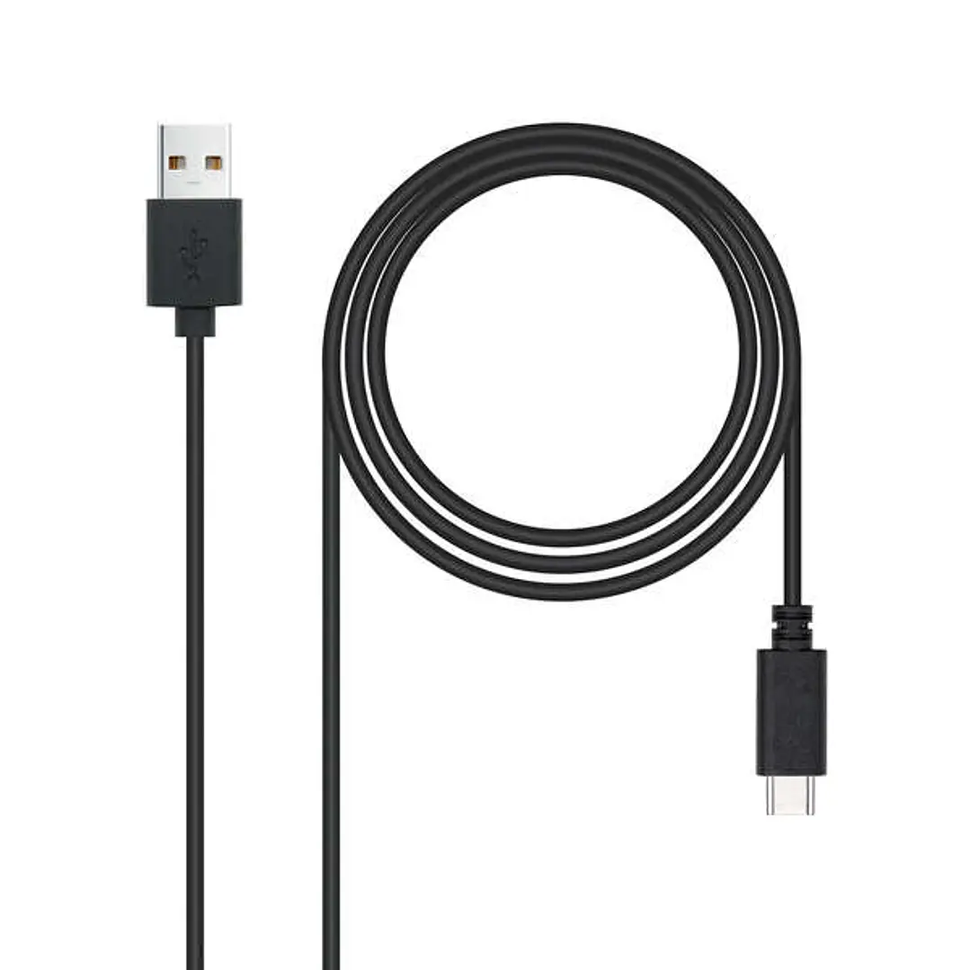 Nanocable Cable USB 2.0 3A USB-C Macho a USB-A Macho 3m 1