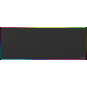 Mars Gaming MMP224 Alfombrilla Extragrande - Base Antideslizante - Superficie Nanotextil Flexible - 880x330x3mm - Color Negro