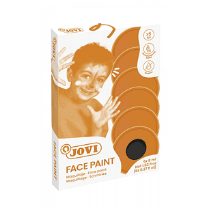 Jovi Estuche de 6 Botes 8ml Maquillaje Crema - Hipoalergenico - Base Grasa - Facil Aplicacion - Gran Cubricion - Mezclables - sin Parabenos - Facil de