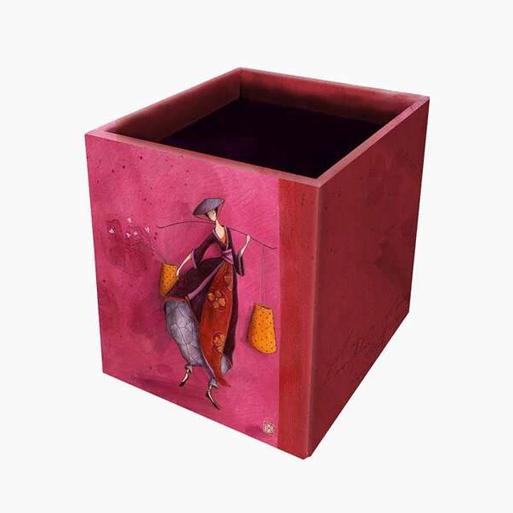 Pictura Gaëlle Boissonnard Caja Portalapices - 8.5x8.5x10.5cm - Diseño Artistico y Colorido - Ideal para Organizar Tus Lapices 1