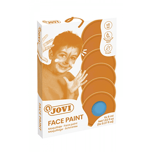 Jovi Estuche de 6 Botes Maquillaje Crema - Hipoalergenico - Base Grasa - Facil Aplicacion - Gran Cobertura - sin Parabenos - Facil de Retirar - Color 