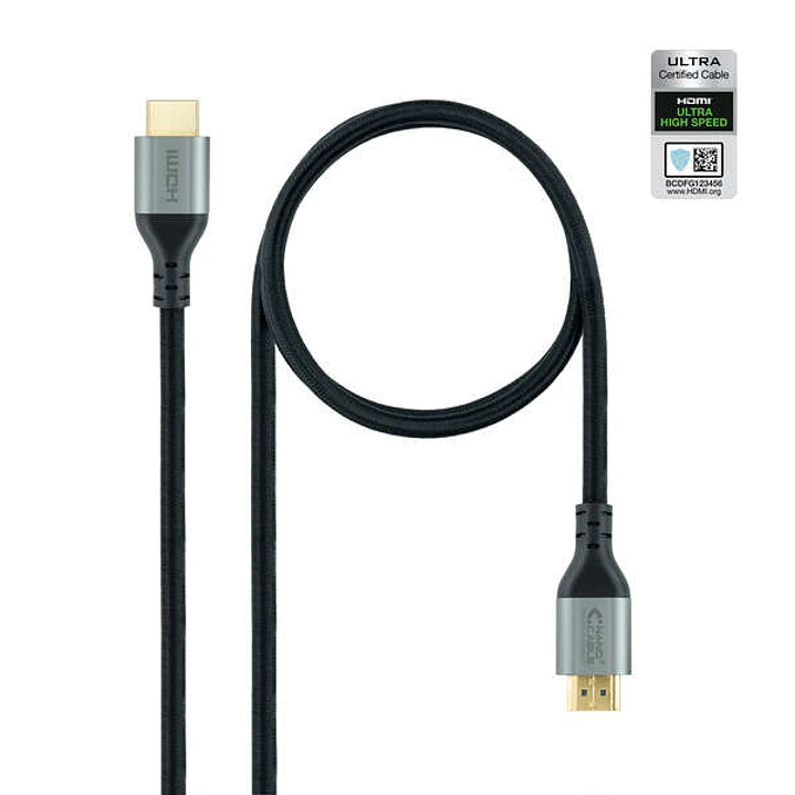 Nanocable Cable HDMI 2.1 Certificado Ultra HS M-M 1.5m - Color Negro 1
