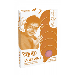 Jovi Estuche de 6 Botes Maquillaje Crema - Hipoalergenico - Base Grasa - Facil Aplicacion - Gran Cobertura - 12 Colores Mezclables - sin Parabenos - R