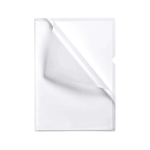 Esselte Caja de 100 Dossiers Uñero - Formato Folio - PVC Flexible - Grosor 110 Micras - Color Transparente