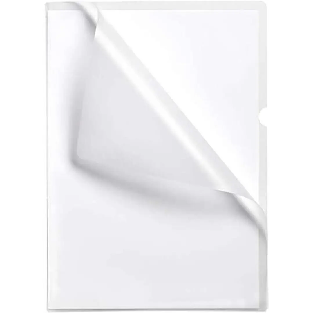 Esselte Caja de 100 Dossiers Uñero - Formato Folio - PVC Flexible - Grosor 110 Micras - Color Transparente 1