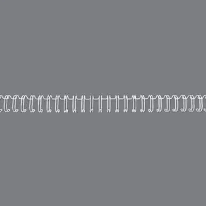 GBC Wirebind Pack de 100 Alambres de Encuadernacion 6mm para Paso 3:1 Redondo o Cuadrado - Formato A4 - Para 34 Orificios - Encuaderna hasta 55 Hojas  1