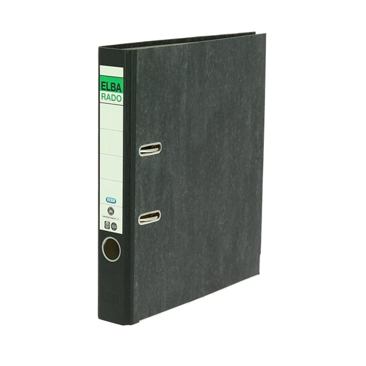 Elba Rado Archivador Palanca - Tamaño A4 - Capacidad de 50mm - Diseño Clasico Jaspeado 1