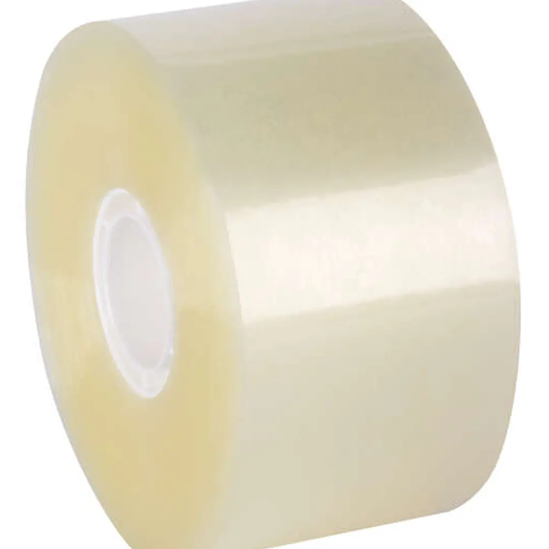 Apli Precinto Compact sin Ruido Pp Acrilico Transparente 50mm x 132m - Facil de Cortar - Adhesivo Fuerte - Resistente al Desgarro - Transparente 1