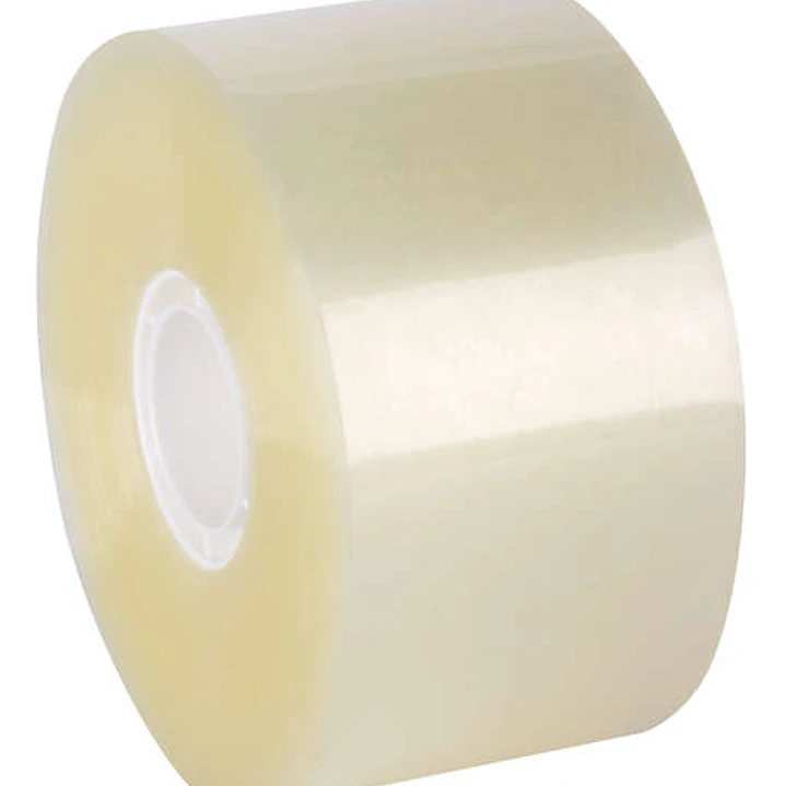 Apli Precinto Compact sin Ruido Pp Acrilico Transparente 50mm x 132m - Facil de Cortar - Adhesivo Fuerte - Resistente al Desgarro - Transparente 1