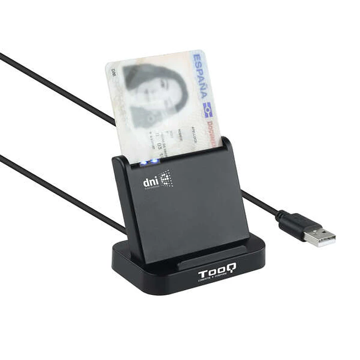 Tooq Lector de Tarjetas Inteligentes DNIe VISION USB 2.0 - Color Negro 1