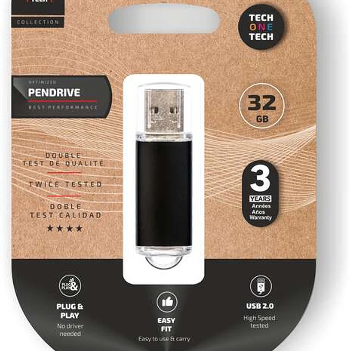 TechOneTech Basic Memoria USB 2.0 32GB (Pendrive) 1