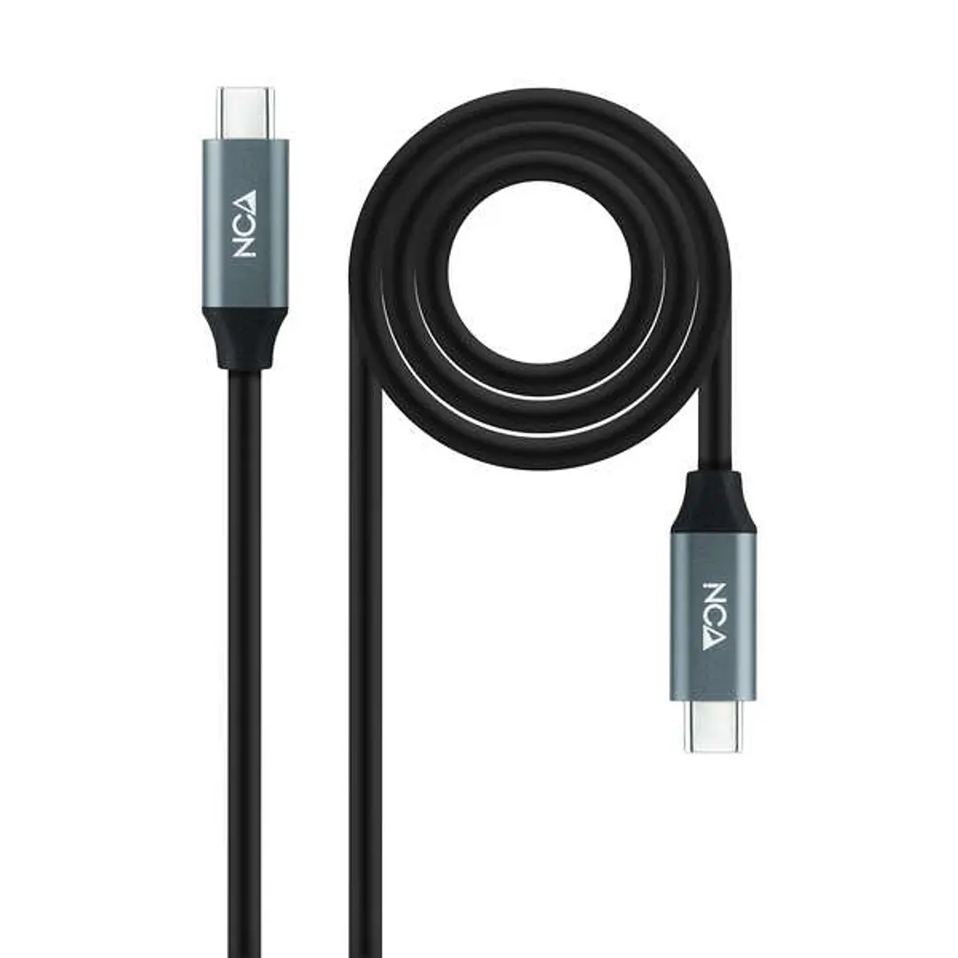 Nanocable Cable USB 3.2 Gen2X2 100W 4K/60Hz USB-C M/M 0.5m - Color Negro 1